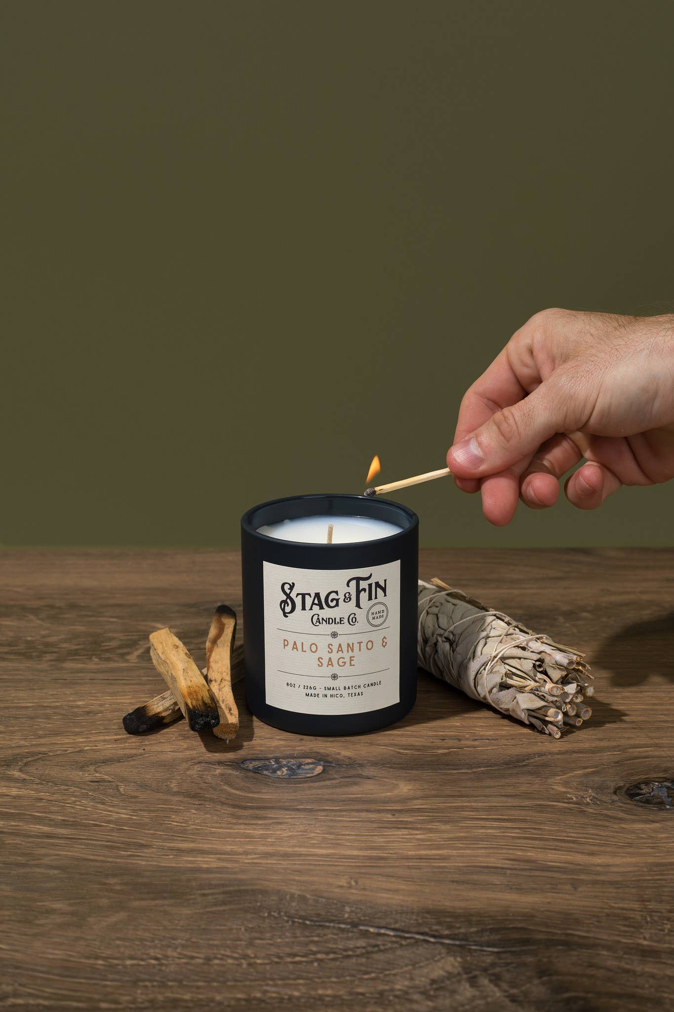 Palo Santo & Sage - 8oz. Candle