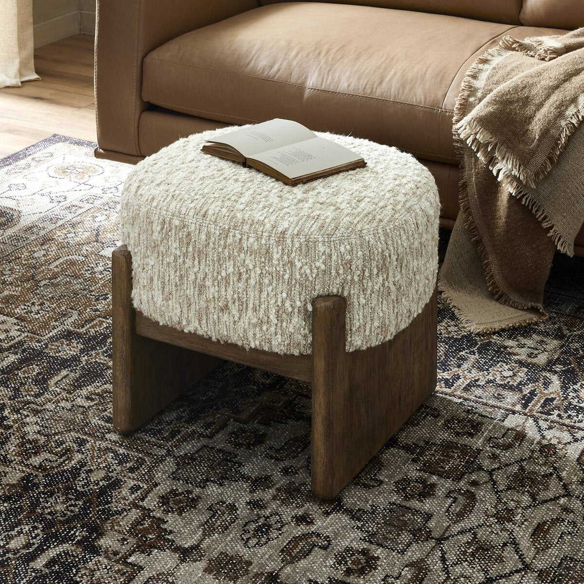 Cream Accent Stool