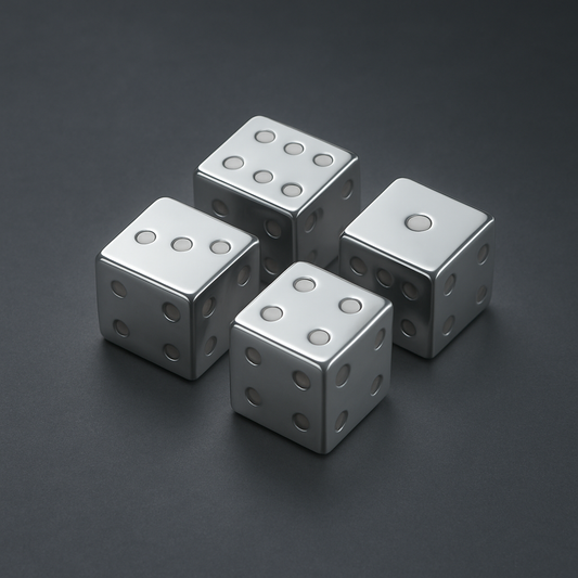 Stainless Steel Whiskey Stones Set of 4