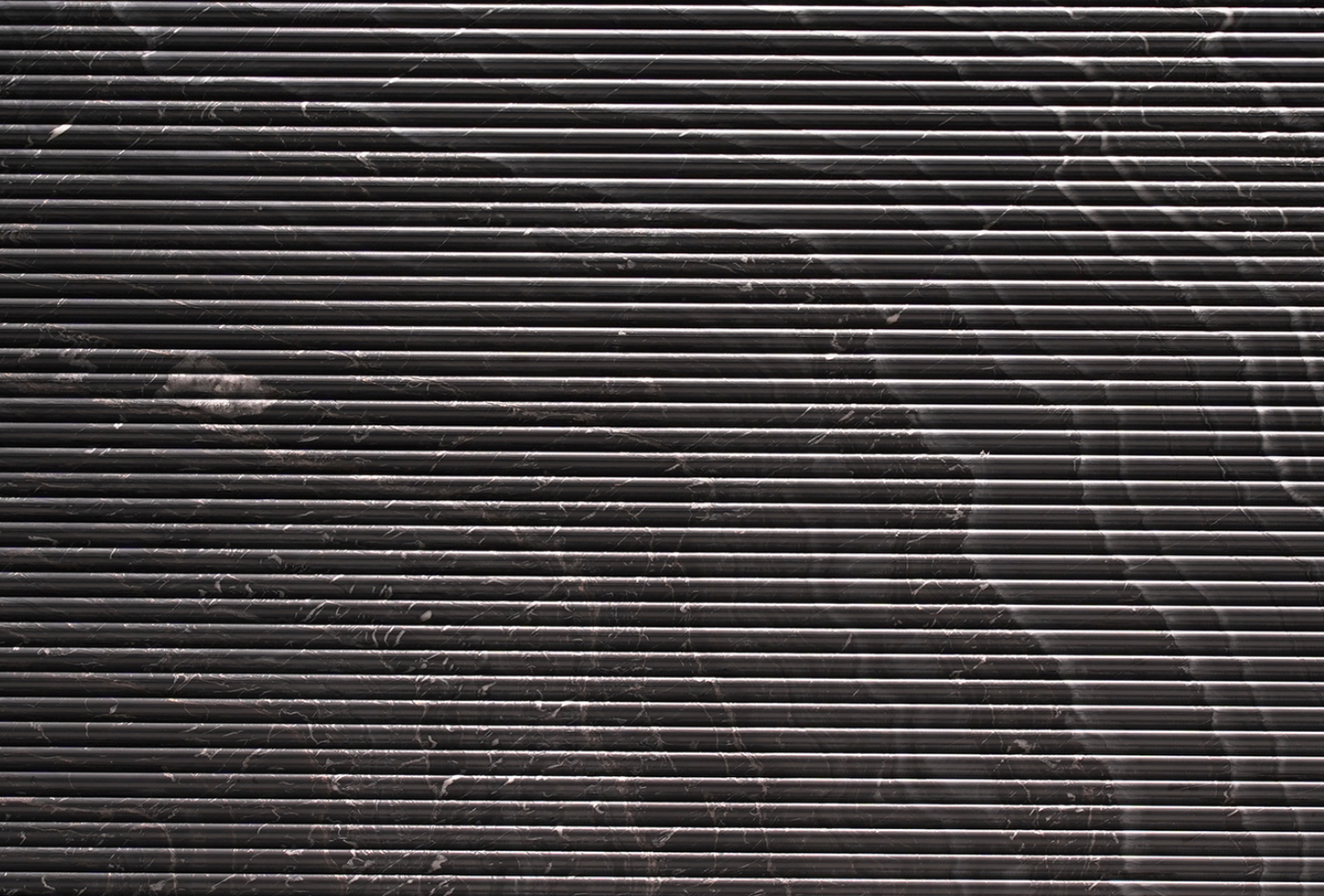 Obsidian Wave Marble Fluted Panel