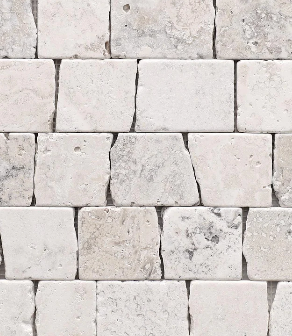 Palladium Tumbled Travertine Mosaic
