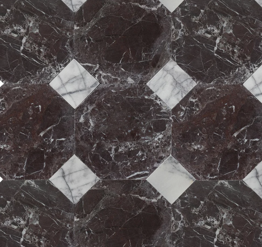 Rosso Levanto & Violeta Tumbled Mosaic