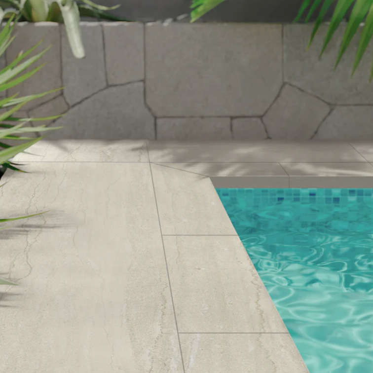 Cream Ecolith 24x48 Grip Porcelain Tile