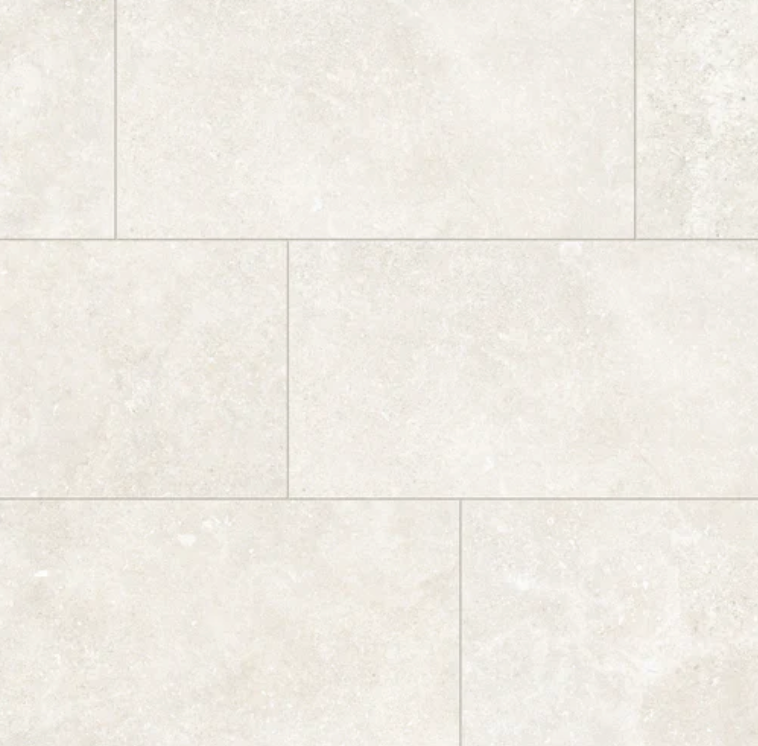 Tamed Matte Porcelain Tile in Wonder White