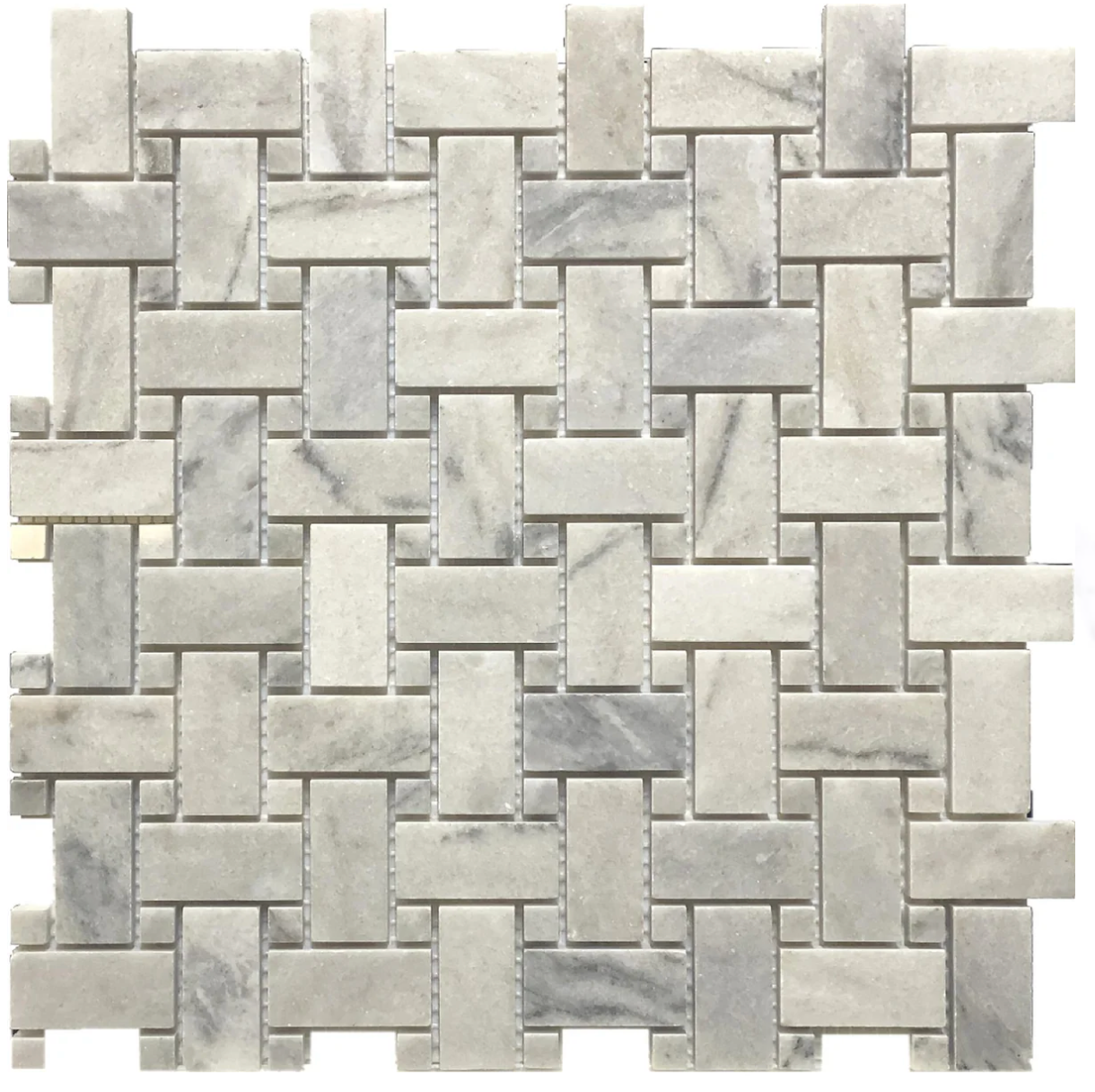 Stream Basketweave Honed Mosaic