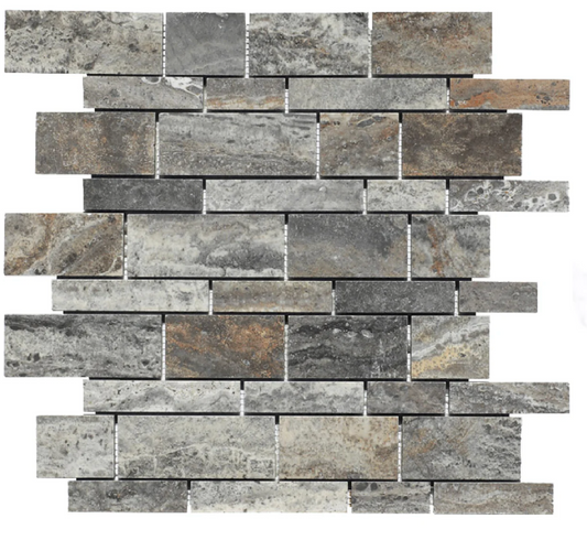 Rustic Silver CC Honed Mosaic
