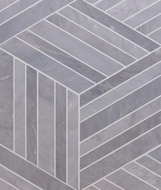 Grey Earth & Icy Grey Bellagon Honed Mosaic