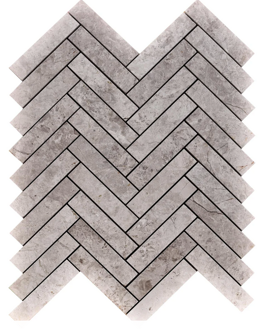 Azul Tundra and Grey Herringbone