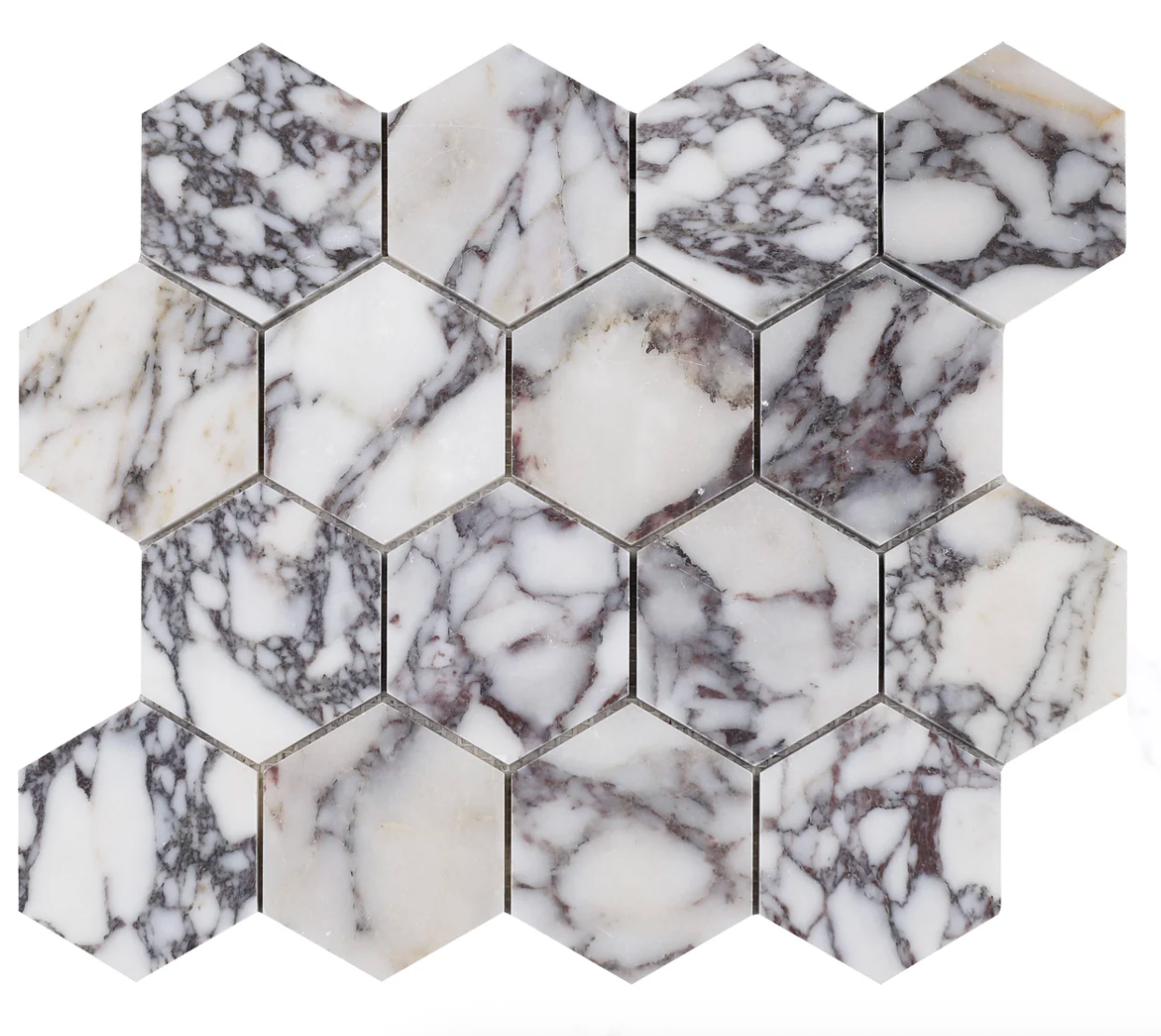 Calacatta Viola Hexagon 3''