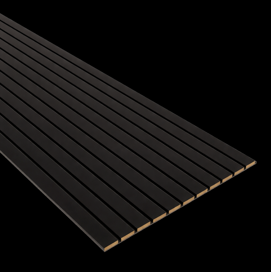 Slatpanel® Luxe Black Wide Slat Wood Wall Panel