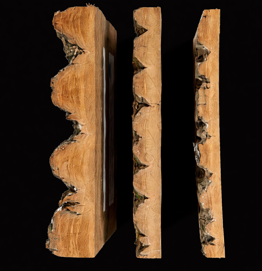 Poplar Bark Panel Wall Coverings