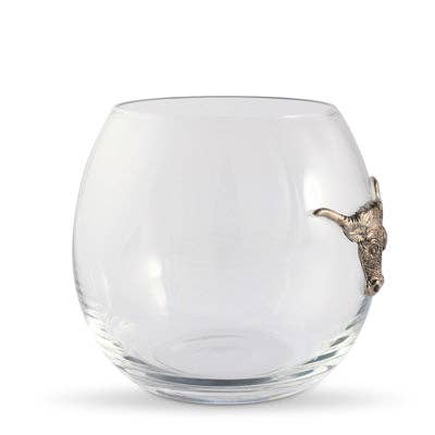 Longhorn Stemless Wine Glass