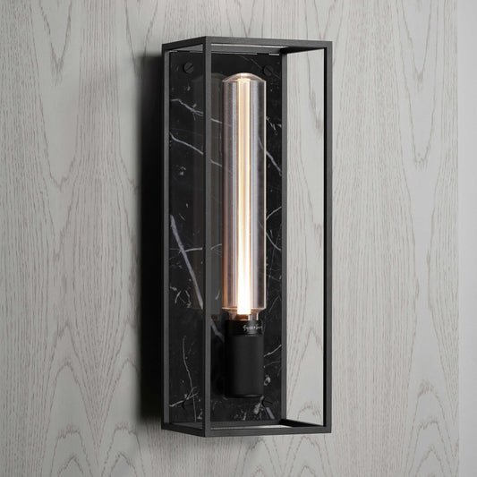Caged Wall Light - Black Marble