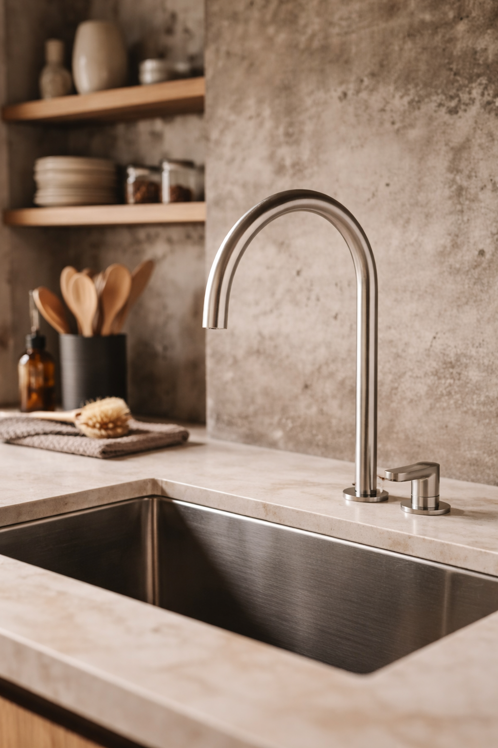 JP SET11.2 - Deck mounted mixer with spout
