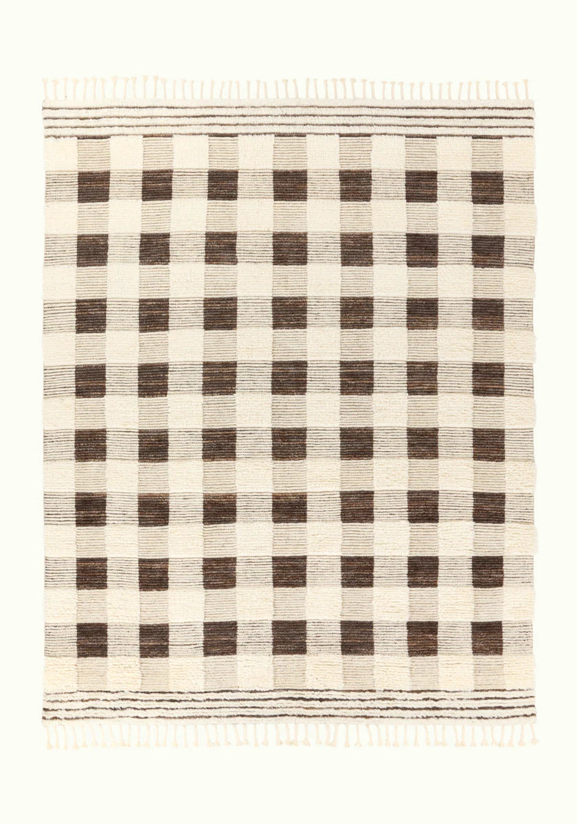 Checkered Wool Rug