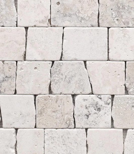 Palladium Tumbled Travertine Mosaic
