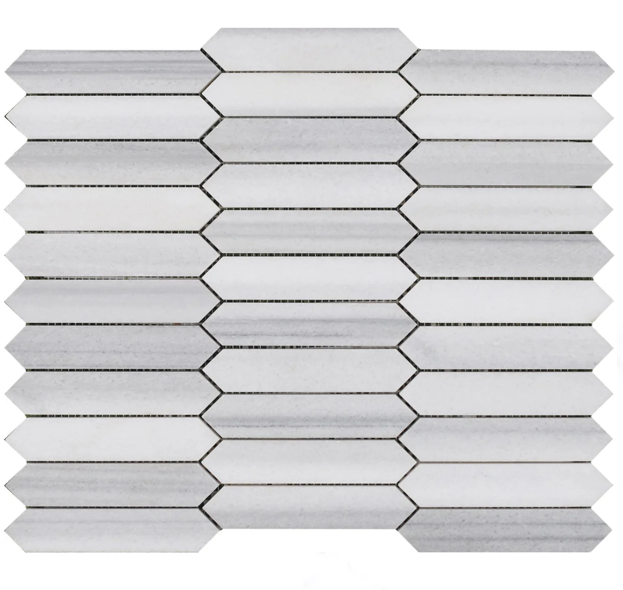 Minky Picket 1" x 4" Honed Mosaic