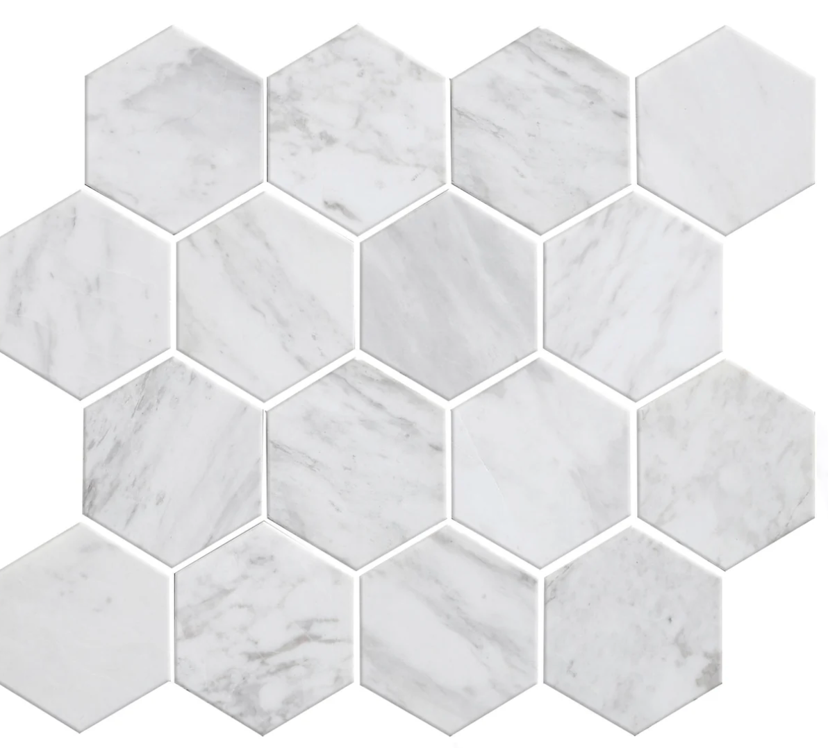 Volkas Hexagon 3" Honed Mosaic