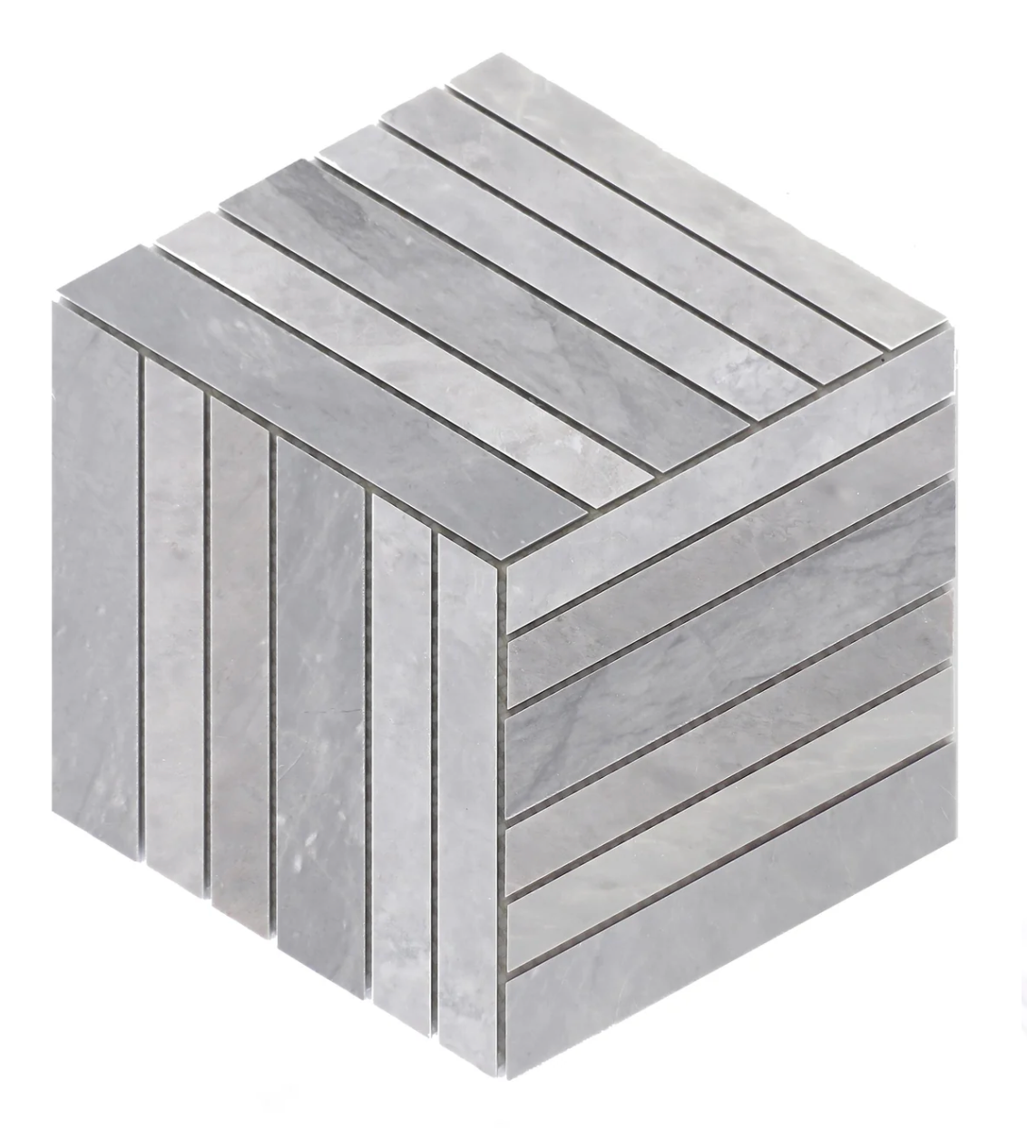 Grey Earth & Icy Grey Bellagon Honed Mosaic