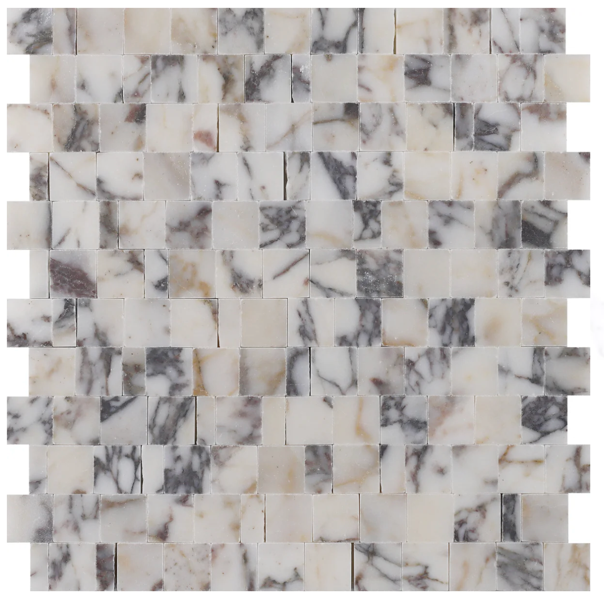 Viola Calacatta Broken Joint 004 Honed Mosaic