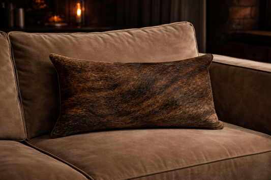 Natural Cowhide Pillow (Lumbar)