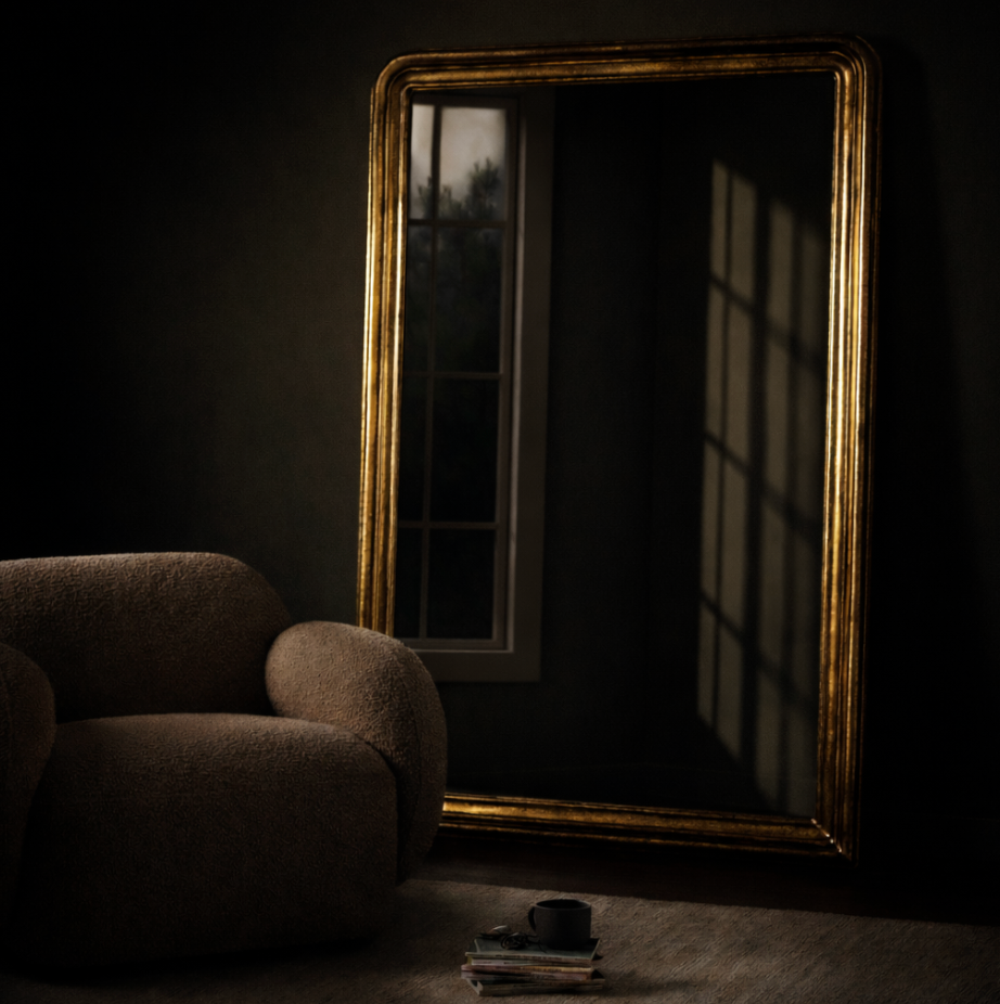 Vintage Louis Floor Mirror