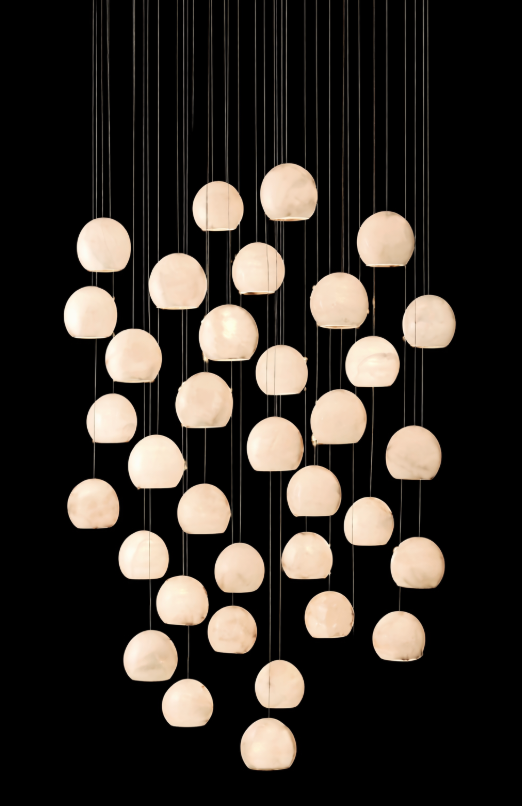 Lazio 36-Light Round Multi-Drop Pendant