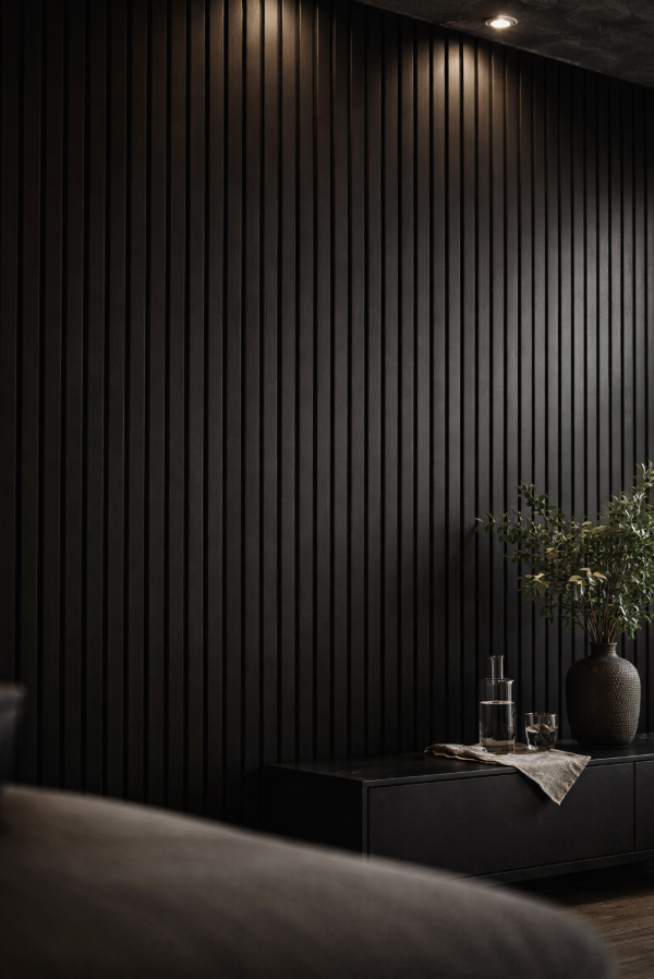 Slatpanel® Luxe Black Wide Slat Wood Wall Panel