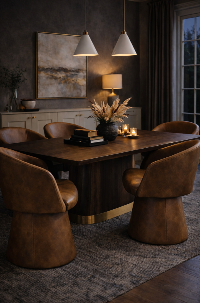Etta Swivel Dining Armchair