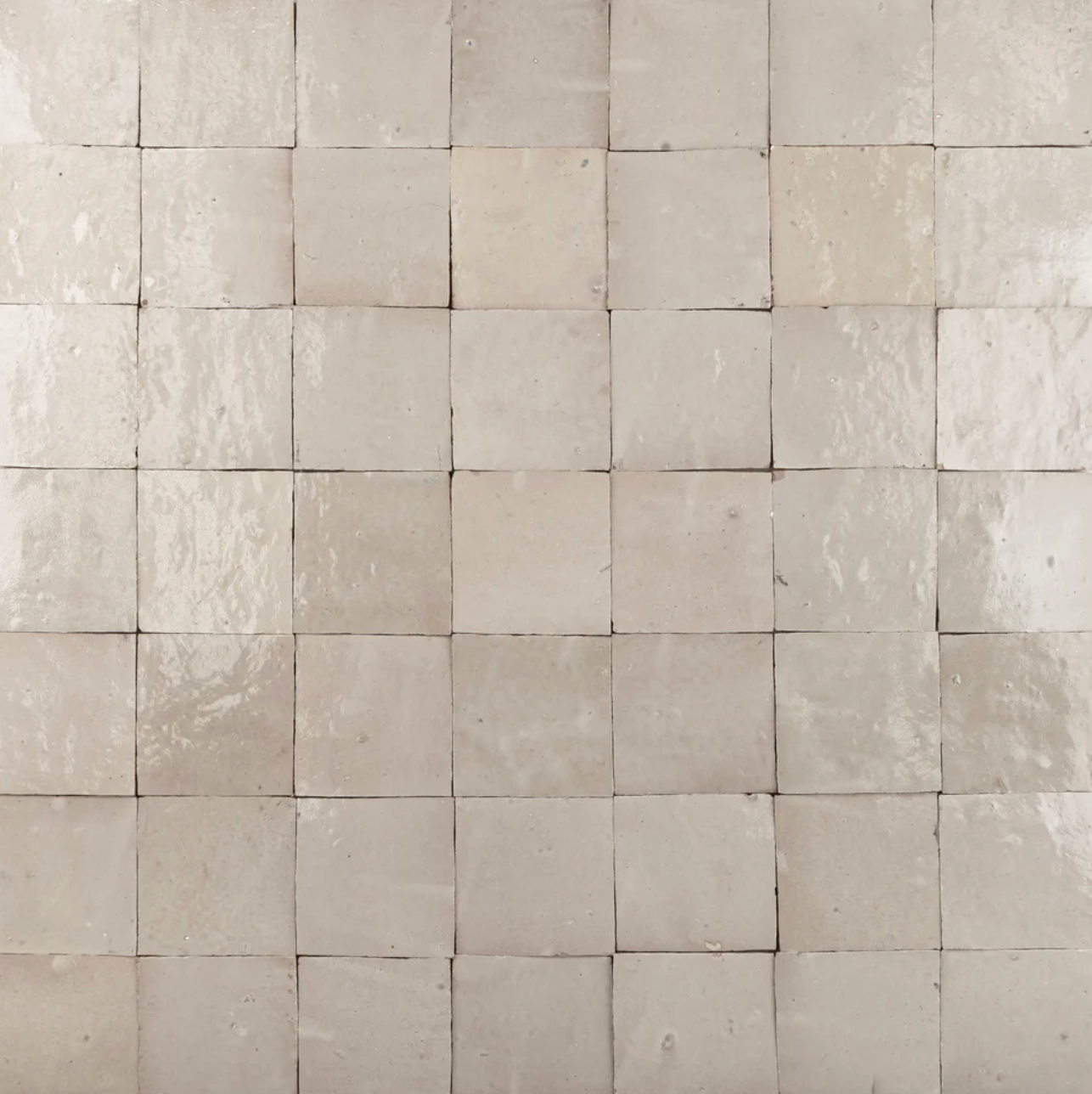 Handmade Moroccan Zellige 4x4 Cotton White Terracotta Tile