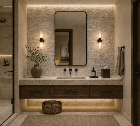 Cream Misty Chiseled  18x36 Limestone Tile